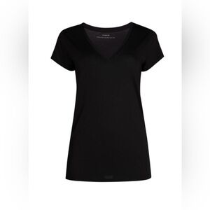 Vince Little Boy V-Neck Black Tee short sleeve size Small